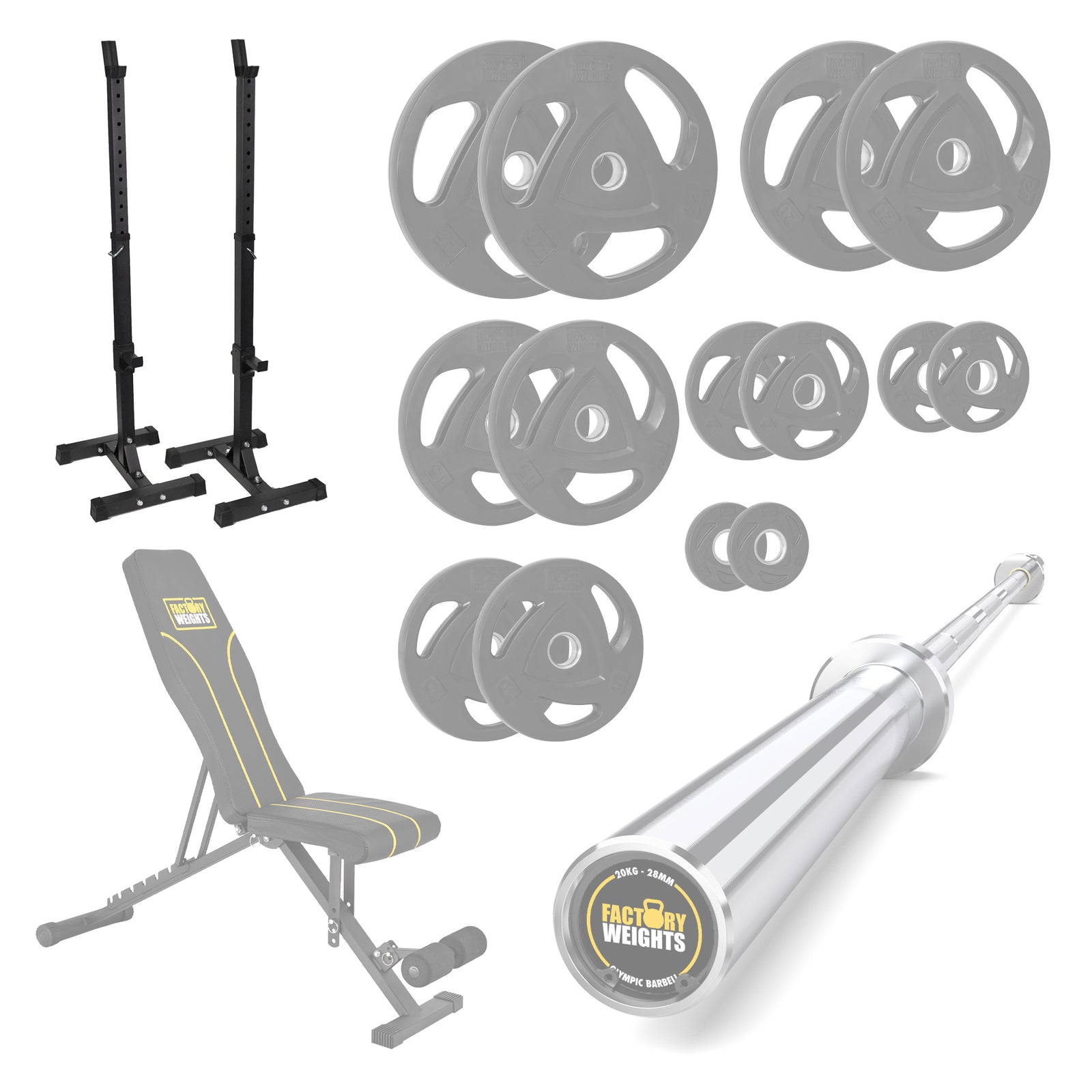 Gold gym discount barbell weight set