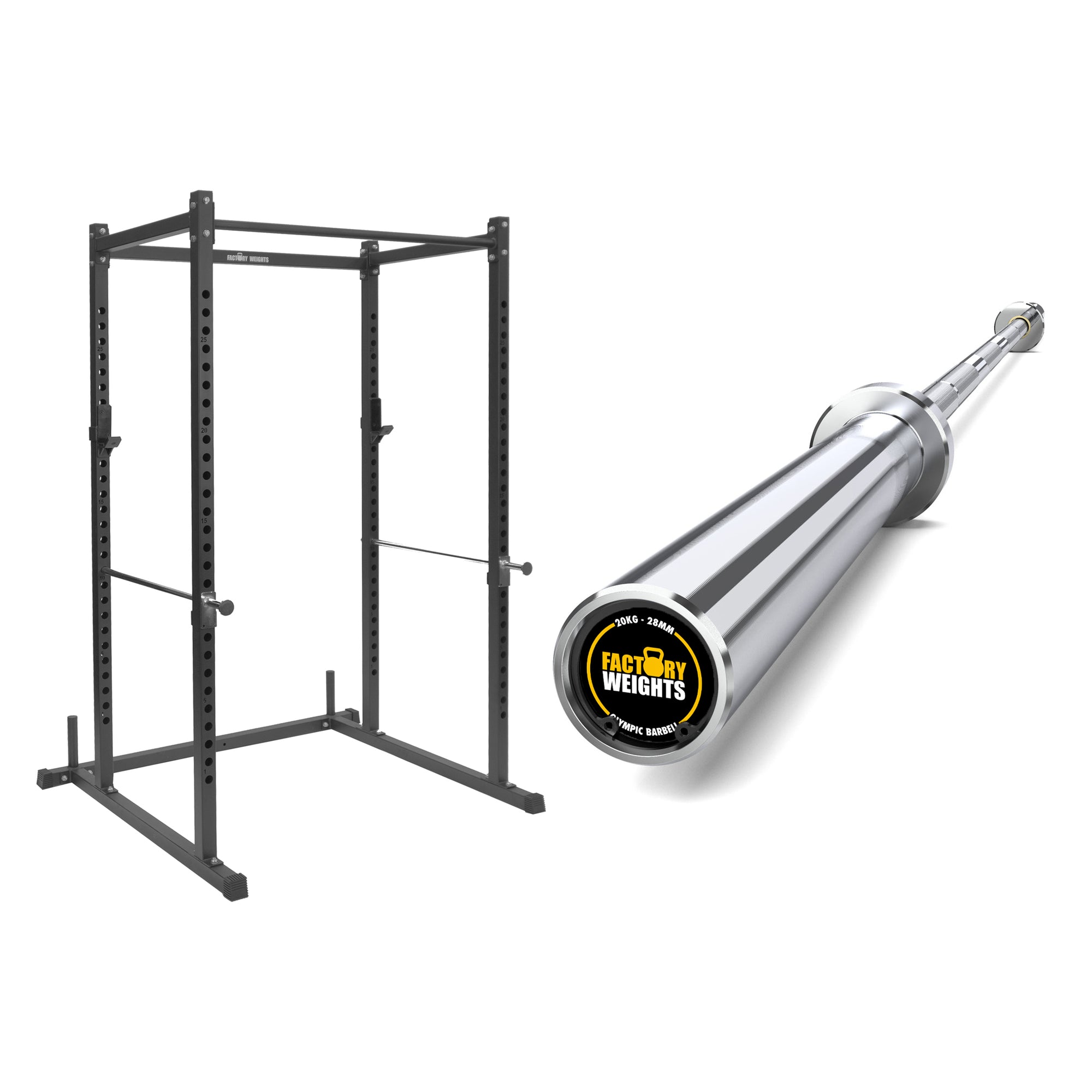 Fw1 Power Rack Bundle Rubber Coated Plates 0748