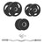 Arm Builder Package 2" Olympic Curl Bar Rubber Weights Plates 