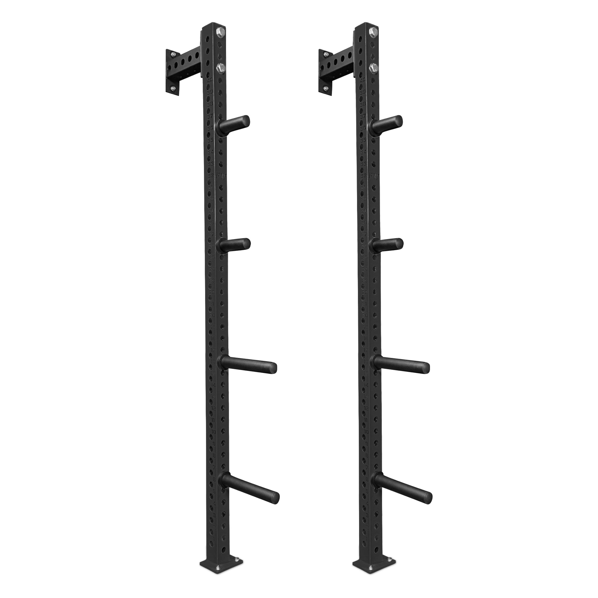 Wall Mounted Plate Storage Set Black 